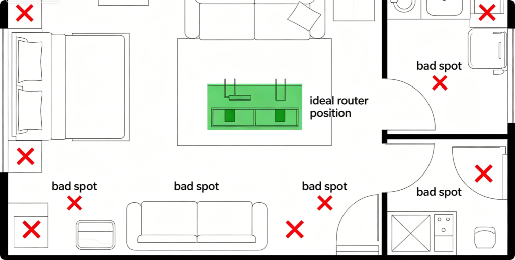 How to Optimize Router Placement for Full Home Wi-Fi Coverage: Best Spots for Every House Layout3 How to Optimize Router Placement for Full Home Wi-Fi Coverage: Best Spots for Every House Layout3