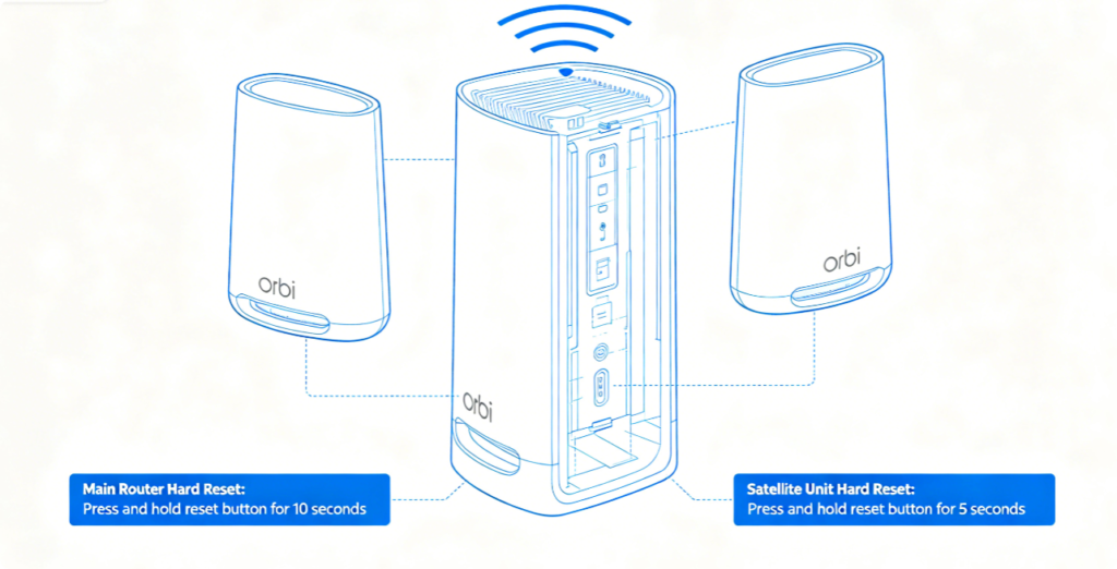 How to Factory Reset Netgear Nighthawk & Orbi Router: Step-by-Step Hard & Software Reset Guide5 How to Factory Reset Netgear Nighthawk & Orbi Router: Step-by-Step Hard & Software Reset Guide5