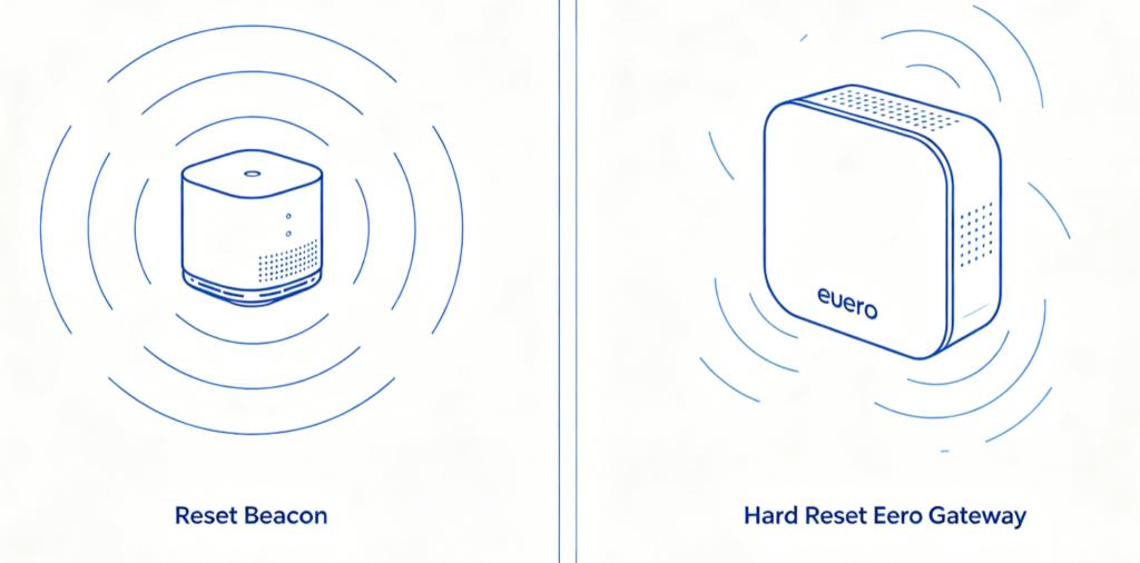 How to Factory Reset Eero, Eero Pro & Beacon Extender Devices: Hard Reset via Button & Eero App Step-by-Step Guide5 How to Factory Reset Eero, Eero Pro & Beacon Extender Devices: Hard Reset via Button & Eero App Step-by-Step Guide5