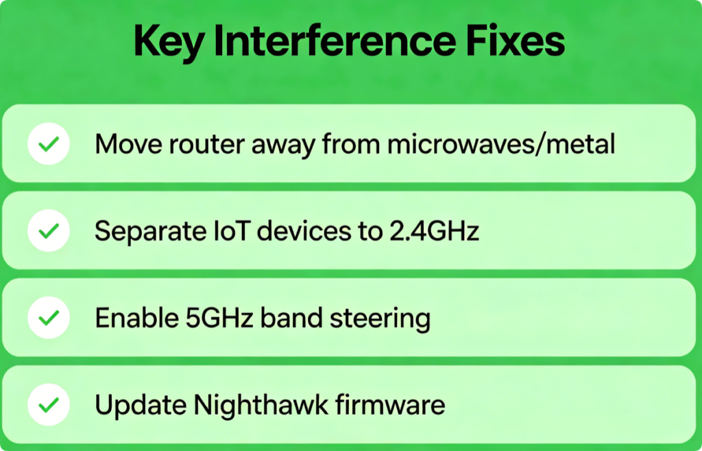 Best 2.4GHz & 5GHz Channel Settings for Netgear Nighthawk: Step-by-Step Guide to Cut Interference & Boost WiFi Speed5 Best 2.4GHz & 5GHz Channel Settings for Netgear Nighthawk: Step-by-Step Guide to Cut Interference & Boost WiFi Speed5
