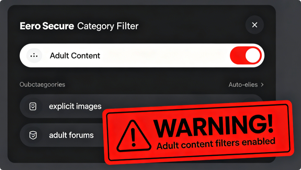 Custom Eero Secure Filter Setup: Block Adult Websites, Enable SafeSearch & YouTube Restricted Mode for Children’s Internet3