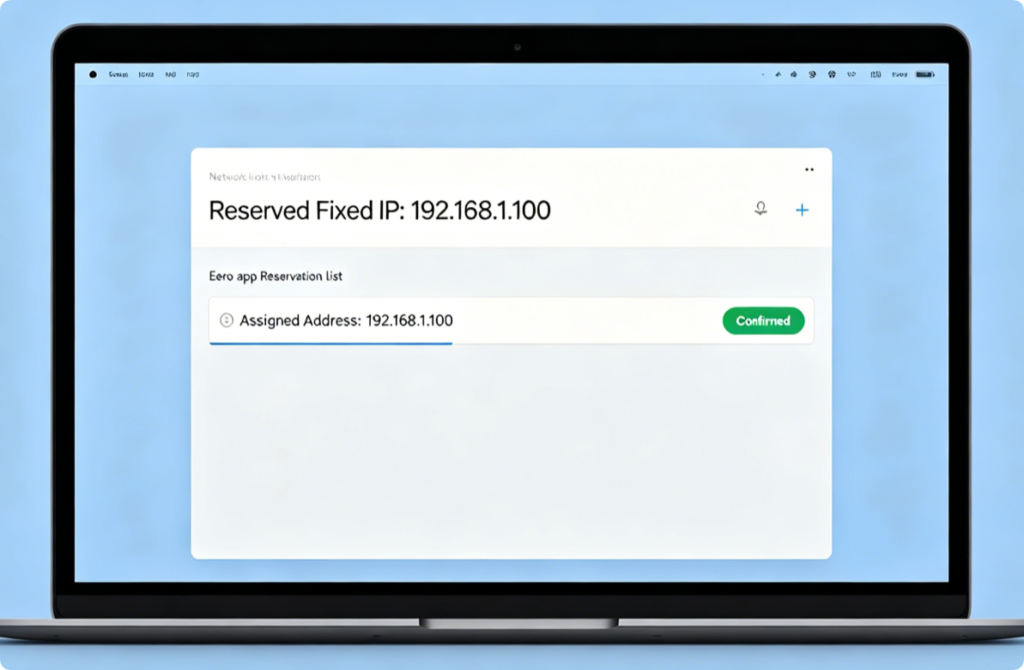 How to Configure Static IP Reservations on Eero Home Router Advanced Networking7