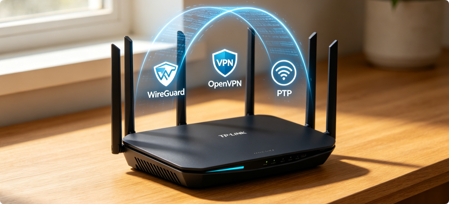 How to Deploy VPN on TP-Link Routers: Side-by-Side OpenVPN, PPTP, WireGuard Setup for Remote LAN Access & Whole-Home Encrypted Traffic